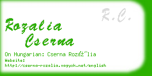 rozalia cserna business card